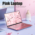 Miniatyrbild 7 av 8: Laptop 14 tum Metallkropp för Intel N5095CPU 12GRAM Bakgrundsbelyst Tangentbord Rosa Notebook Dator för Win11 EU-kontakt 100 till 240V 12 och 256G EU-kontakt