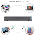 Miniatyrbild 3 av 5: Soulion R30 Datorhögtalare, USB-drivna små PC-högtalare, färgglada RGB-lampor med strömbrytare, surroundljud bärbar datorljudfält