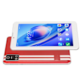 Miniatyrbild 1 av 8: 7-tums Tablet 2GB 32GB 8 Kärnor Dubbel Kamera 128GB Expandering 1280x800 IPS Samtal 5G WIFI Dubbelband Barnplatta 100‑240V Röd EU-kontakt