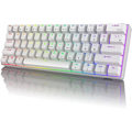 Miniatyrbild 1 av 4: Rk Rk61 Rgb Wireless/wired 60% Compact Mechanical Keyboard, 61-key Bluetooth Small Portable Gaming Office Keyboard, Suitable For Windows And Mac White