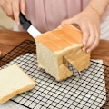 Miniatyrbild 4 av 5: Vinklad tårtspatel för dekorering, flexibla rostfria blad offset frosting spatlar för att dekorera desserter, halkfri design för multifunktion