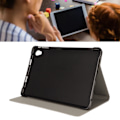 Miniatyrbild 1 av 8: Tabletfodral Högt Skydd Multifunktionell Exakt Hålposition Konstläder Tabletställ Skydd för M40 Air för P30HD Blå