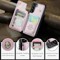 Miniatyrbild 6 av 7: Samsung S23 - Skal 4-FACK RFID Skyddat CaseMe® Roséguld PinkGold