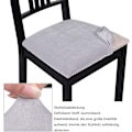 Miniatyrbild 4 av 6: Eleganta Stolsöverdrag, Högkvalitativa Stolsitsöverdrag för Matsalar, Stretchigt Polyester Spandex Material, Enkel Installation Maskintvättbar