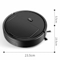 Miniatyrbild 8 av 8: Svart Städrobot Högeffektiv Dammsugning Smart Navigering Tidsinställning Sopning Moppning Robot för Hemmet