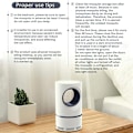 Miniatyrbild 6 av 7: Elektrisk Flugfälla, Automatisk Skadedjurskontroll för Inomhusmyggor, Simulerar CO2-rik Atmosfär för Ökad Attraktion