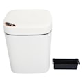 Miniatyrbild 2 av 8: Smart Soptunna Multifunktion Vattentät Rörelsesensor Automatisk Papperskorg med Lock för Badrum Vardagsrum Kontor Vit 12L 23x20x28cm