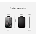 Miniatyrbild 8 av 8: Burgundy Samsung S22 Ultra Kamera Linsskydd Transparent one size