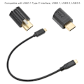 Miniatyrbild 7 av 8: USB 3.1 Kabel C till C Hane till Hona med Fästmuttern Ca 30 cm Lång USB C till USB C Kabel för Telefon Laptop Laddare USB C Hane till USB C Hona