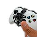 Miniatyrbild 2 av 5: Mini gaming hjulstyrning tillbehör för XBox X,S Controller Svart M