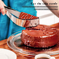 Miniatyrbild 4 av 7: Gourmet's Choice: Premium kökstång i rostfritt stål, mångsidigt köksredskap för is, mat och kakservering, lättgreppdesign, säkerställer