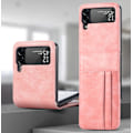 Miniatyrbild 1 av 6: Samsung Galaxy Z Flip4 Plånboksfodral med korthållare rosa rosa