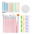 Miniatyrbild 3 av 10: 38stk/sett Mandala Art Tools Keramisk verktøyleire