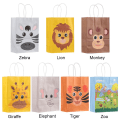 Miniatyrbild 2 av 10: 6 stk Gavepose Slikpakke 15X8X21CMZEBRA ZEBRA 15x8x21cmZebra