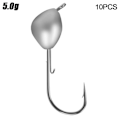 Miniatyrbild 1 av 10: 0,7/1,0/1,8/2,5/3,5/5g Blyhoved Krog Jigging Bait 5G 5G 5g