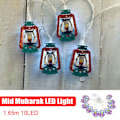 Miniatyrbild 10 av 10: 1,65 m 10LED LED String Light Ramadan Lantern STIL 3 STIL 3 Style 3
