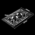 Miniatyrbild 3 av 10: 3stk 3D Bjørn Sjokoladeform Stor størrelse Brytbar