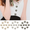 Miniatyrbild 3 av 10: 10st Pearl Clothing Knappar Skjorta Knappar SVART 20MM10ST 10ST black 20MM10pcs-10pcs