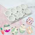 Miniatyrbild 7 av 10: Fondantform påskeegg silikonform A A A