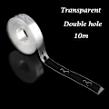 Miniatyrbild 1 av 10: Ballon Chain Arch Connect Strip Plastic Modeling Tool Transparent 10m-Double hole
