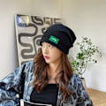 Miniatyrbild 7 av 10: Autumn Beanies Winter Spring Hatut MUSTA Black
