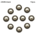 Miniatyrbild 1 av 10: 10st Pearl Clothing Knappar Skjorta Knappar SVART 23MM10ST 10ST black 23MM10pcs-10pcs