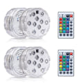 Miniatyrbild 1 av 10: Dykbare LED-lys Undervandsnatlamper 4 LAMPE 2 4 Lamp 2 controller