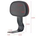 Miniatyrbild 2 av 10: El-cykelryglæn E-cykelryg Lazyback SORT black