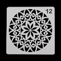 Miniatyrbild 7 av 10: 8st/ set Layering Stencils Scrapbooking Målarmall SET1 SET1