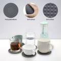 Miniatyrbild 6 av 10: Varmeisoleringsmåtte Cup Coasters GRÅ 2STK 2STK Grey 2PCS-2PCS