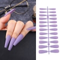 Miniatyrbild 2 av 10: 24 stk Matte kiste Falske Nails Wearable 22 22 22