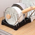 Miniatyrbild 10 av 10: Köksförvaringsställ Hackblock Gryta Lock Rack C C C