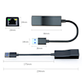 Miniatyrbild 5 av 10: Ethernet Adapter USB 3.0 til RJ45 netværkskort