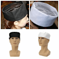 Miniatyrbild 10 av 10: Mesh Top Skull Cap Catering Chef Hatt VIT 1 1 White 1-1