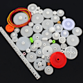 Miniatyrbild 1 av 9: 60PCS/ Set Plastic Gears Package Kit DIY Gear Sortiment