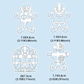 Miniatyrbild 2 av 10: 4st Cookie Form Form Form Halloween Jul