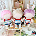 Miniatyrbild 9 av 10: 20 cm Doll Clothes Suspender Shirt LILA purple