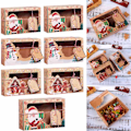Miniatyrbild 8 av 10: 3/6/9/12 stk Kraft papir slik æsker Jul slik poser 9 stk 9pcs