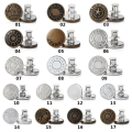 Miniatyrbild 2 av 10: 1/4 stk Justerbare knapper Metallnagleknapper 10-1 STK 10-1pcs
