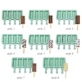 Miniatyrbild 3 av 10: 4 hulrum Isform isterningbakke GRØN STYLE 6 STYLE 6 green style 6-style 6