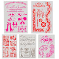 Miniatyrbild 6 av 7: 7-stiler for lagdeling av sjablonger Scrapbooking-pregemal 13 13