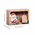 Miniatyrbild 2 av 10: 3/6/9/12 stk Kraft papir slik æsker Jul slik poser 9 stk 9pcs