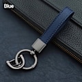Miniatyrbild 1 av 10: PU læder nøglering Læder nøglering BLÅ Blue