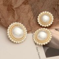 Miniatyrbild 6 av 10: 10st Pearl Clothing Knappar Skjorta Knappar SILVER 23MM10ST silver 23MM10pcs-10pcs