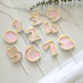 Miniatyrbild 8 av 10: Cake Toppers Cupcake Topper Picks GULL 4 4 gold 4-4