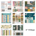 Miniatyrbild 2 av 10: 24 ark 6" papirputer Blader Blomster TYPE 4 TYPE 4 Type 4