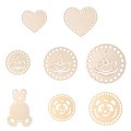 Miniatyrbild 3 av 10: Tretrådbrett Broderi Floss Organizer HEART-S(2 STK) Heart-S(2pcs)