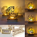 Miniatyrbild 5 av 10: LED Plaque Light Trähänge 5 5 5