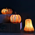 Miniatyrbild 7 av 7: Halloween gresskar LED lys gresskar C C