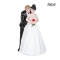 Miniatyrbild 1 av 10: Bride & Groom Couple Synteettinen hartsi N0.6